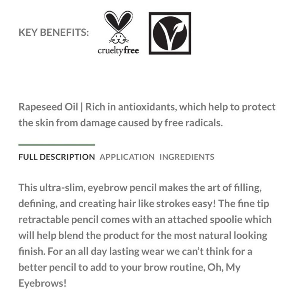 YC Collection Oh, My Eyebrows Ultra Fine Micro Tip Eyebrow Pencil TAUPE ~ SEALED - Picture 2 of 4